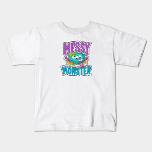 Messy Monster Kids T-Shirt